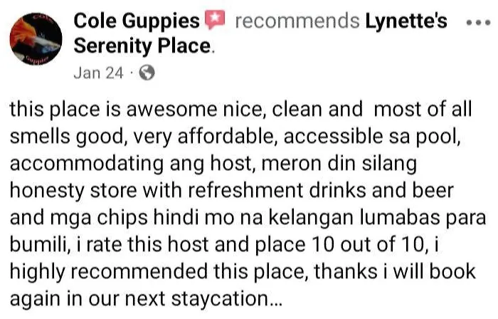 Trees Residences Lynnette's Place Hotel Manila